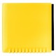 Eiskratzer Quadrat mit Wasserabstreifer, gelb